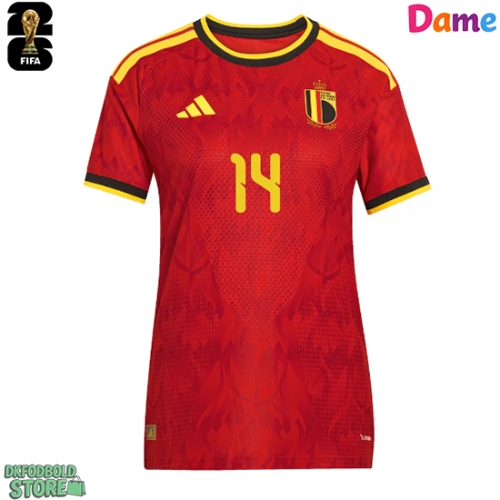 Belgien Matias Fernandez-Pardo #26 Replika Hjemmebanetrøje Dame VM 2026 Kortærmet
